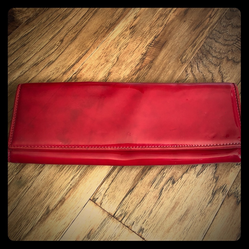 Aldo Red Patent Clutch
